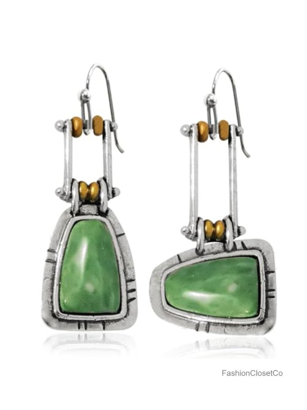 Boho Drop Dangle Earrings French Wire Alloy Silver Tone Women Jewelry